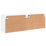 Meubles TV muraux 2 pcs blanc 60x30x41 cm