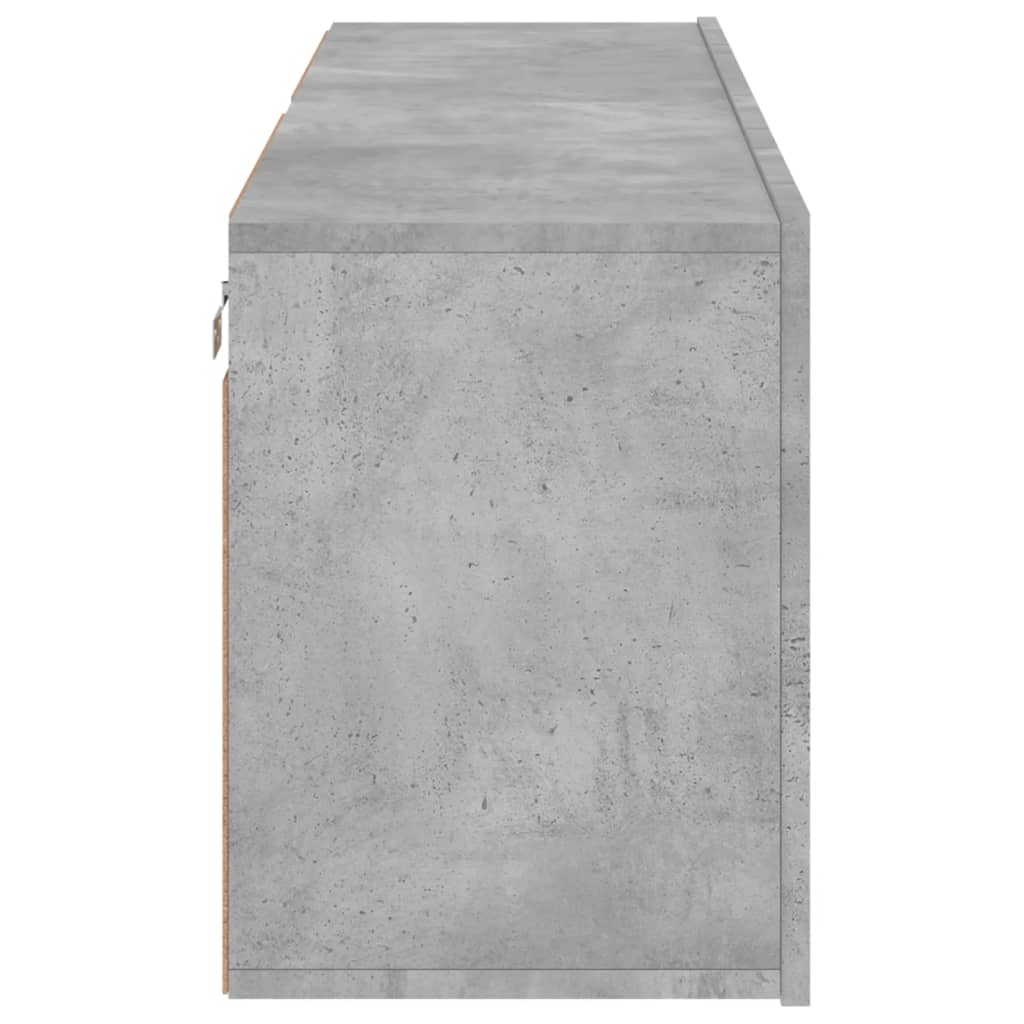 Meubles TV muraux 2 pcs gris béton 60x30x41 cm