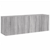 Meubles TV muraux 2 pcs sonoma gris 60x30x41 cm