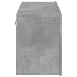 Meuble TV mural gris béton 80x30x41 cm