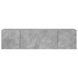 Meubles TV muraux 2 pcs gris béton 80x30x41 cm