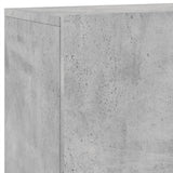 Meuble TV mural gris béton 100x30x41 cm