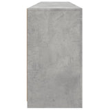 Sideboard mit betongrauen LED-Leuchten 162x37x67 cm