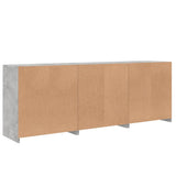 Sideboard with LED lights concrete gray 181.5x37x67 cm