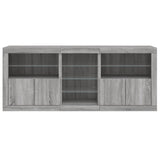 Sideboard mit LED-Leuchten Sonomagrau 162x37x67 cm