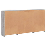 Sideboard mit LED-Leuchten Sonomagrau 202x37x100 cm