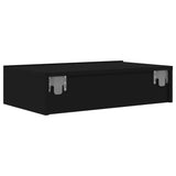 Meuble TV avec éclairage LED noir 60x35x15,5 cm