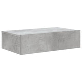 Meuble TV avec éclairage LED gris béton 60x35x15,5 cm