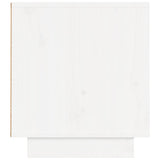 Meuble TV Blanc 140x35x40 cm Bois de pin massif