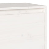 Meuble TV Blanc 140x35x40 cm Bois de pin massif