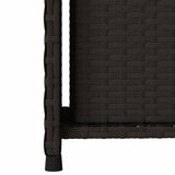 Black garden storage cabinet 50x55x115 cm woven resin