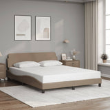 Cadre de lit sans matelas cappuccino 160x200 cm similicuir