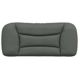 Coussin de tête de lit gris foncé 90 cm tissu