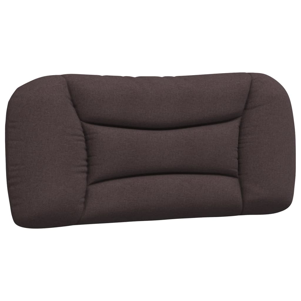 Coussin de tête de lit marron foncé 90 cm tissu