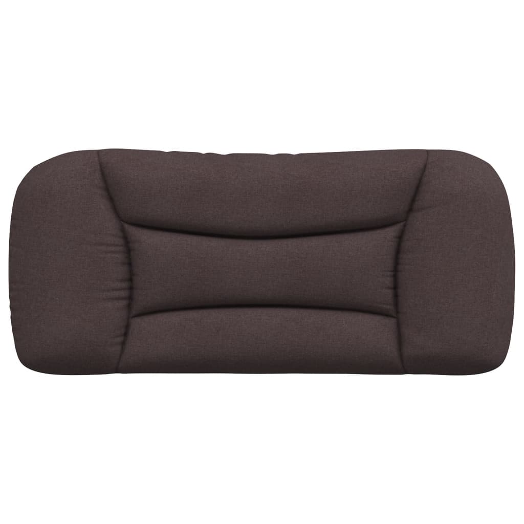 Coussin de tête de lit marron foncé 90 cm tissu