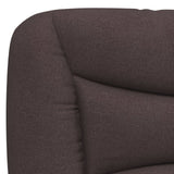 Coussin de tête de lit marron foncé 90 cm tissu