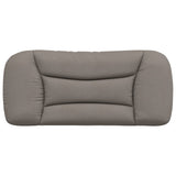 Coussin de tête de lit taupe 90 cm tissu