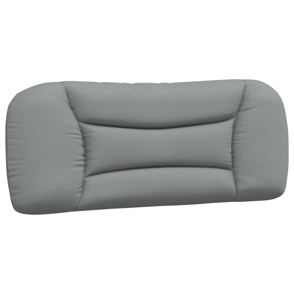 Coussin de tête de lit gris clair 100 cm tissu