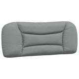 Coussin de tête de lit gris clair 100 cm tissu