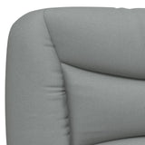 Coussin de tête de lit gris clair 100 cm tissu