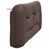 Coussin de tête de lit marron 180 cm similicuir