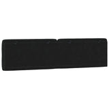 Coussin de tête de lit noir 200 cm velours