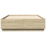 Bed frame without mattress sonoma oak 160x200 cm