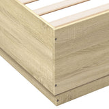 Bed frame without mattress sonoma oak 160x200 cm