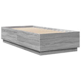 Cadre de lit sans matelas sonoma gris 100x200 cm