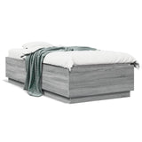 Cadre de lit sans matelas sonoma gris 90x200 cm