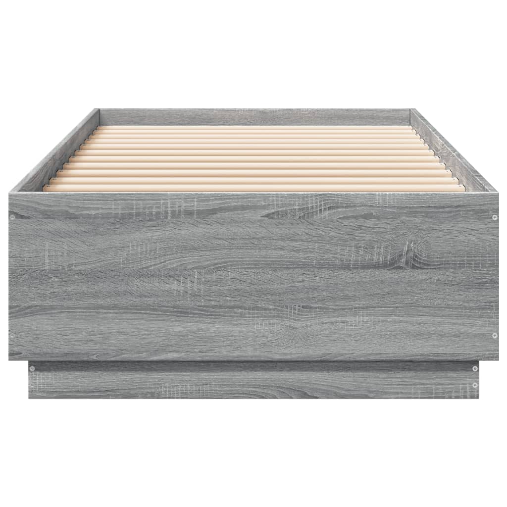 Cadre de lit sans matelas sonoma gris 90x200 cm