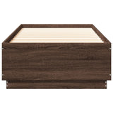 Cadre de lit sans matelas chêne marron 90x200 cm