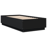 Bed frame without mattress black 90x190 cm