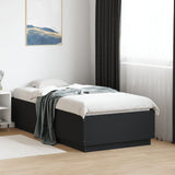 Bed frame without mattress black 90x190 cm