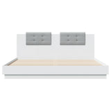 Bed frame without mattress white 200x200 cm