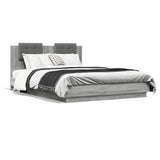 Cadre de lit sans matelas sonoma gris 140x200 cm