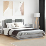 Cadre de lit sans matelas sonoma gris 140x200 cm