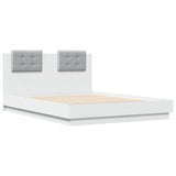 Cadre de lit sans matelas blanc 140x190 cm