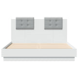 Cadre de lit sans matelas blanc 135x190 cm