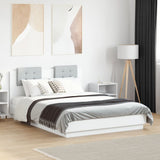 Bed frame without mattress white 120x190 cm