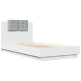 Cadre de lit sans matelas blanc 90x190 cm