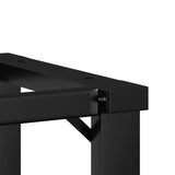 Coffee table legs O frame 30x30x33 cm steel