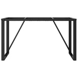 Dining table legs O frame 140x60x73 cm steel