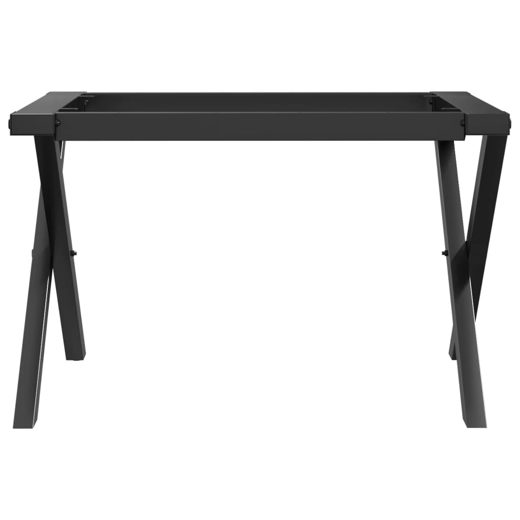 Pieds de table basse cadre en X 50x40x38 cm acier