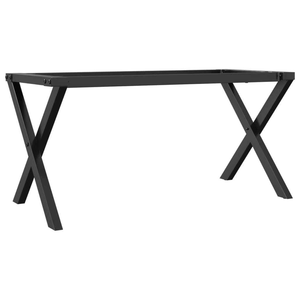 Coffee table legs X frame 70x30x43 cm steel