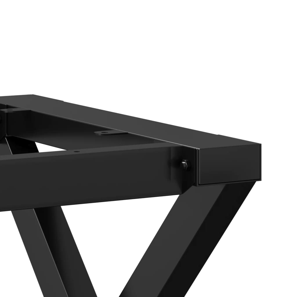 Coffee table legs X frame 70x30x43 cm steel