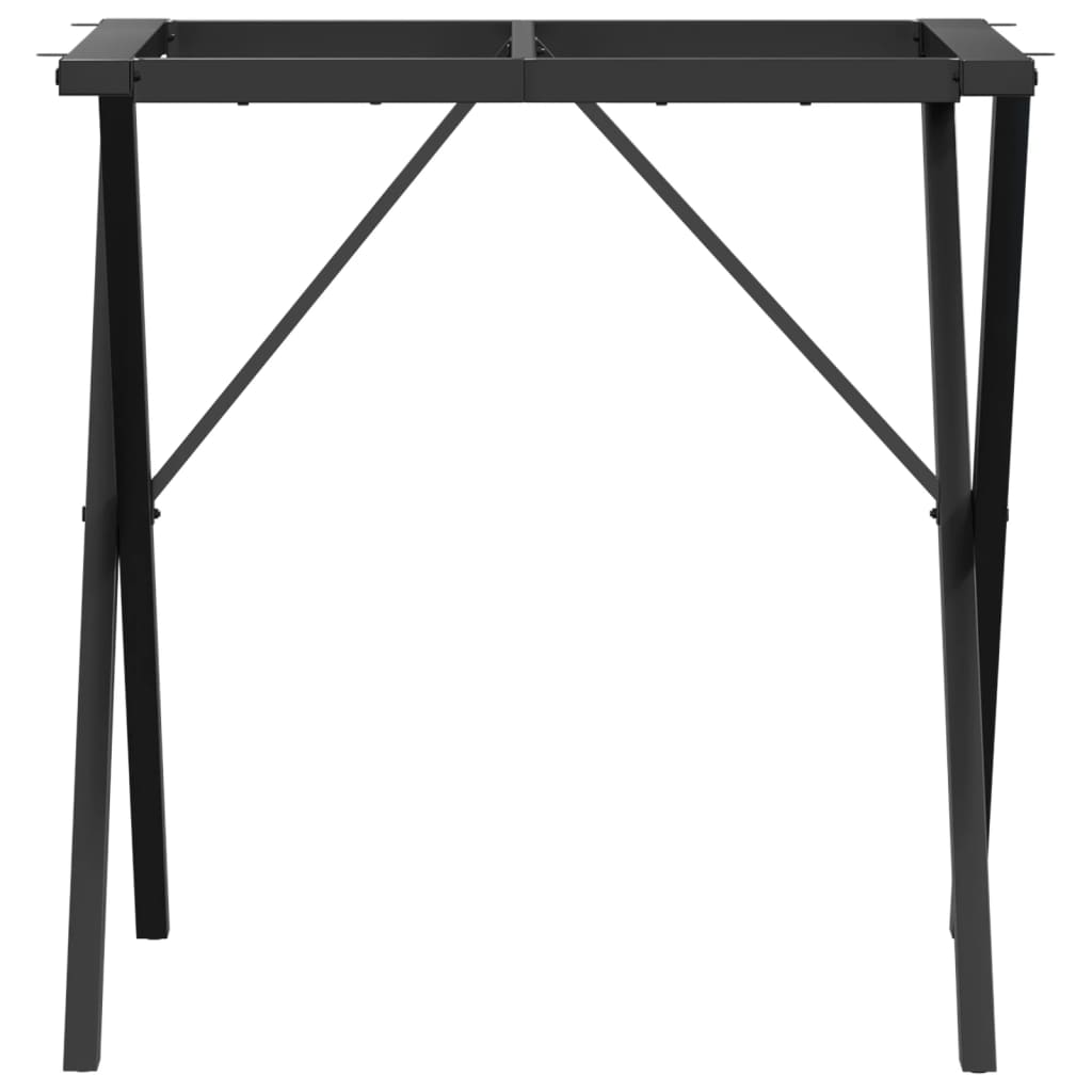 Dining table legs X frame 70x70x73 cm steel