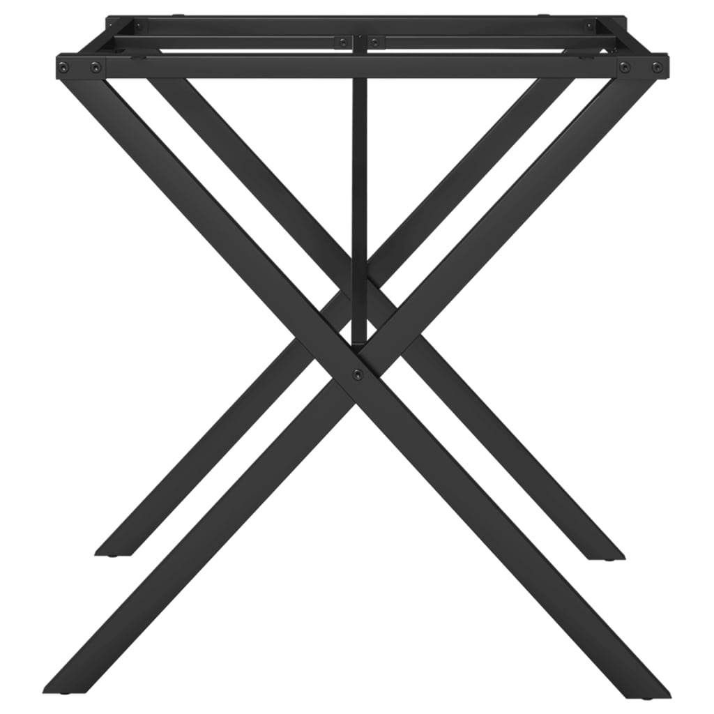 Dining table legs X frame 70x70x73 cm steel