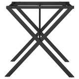 Dining table legs X frame 70x70x73 cm steel