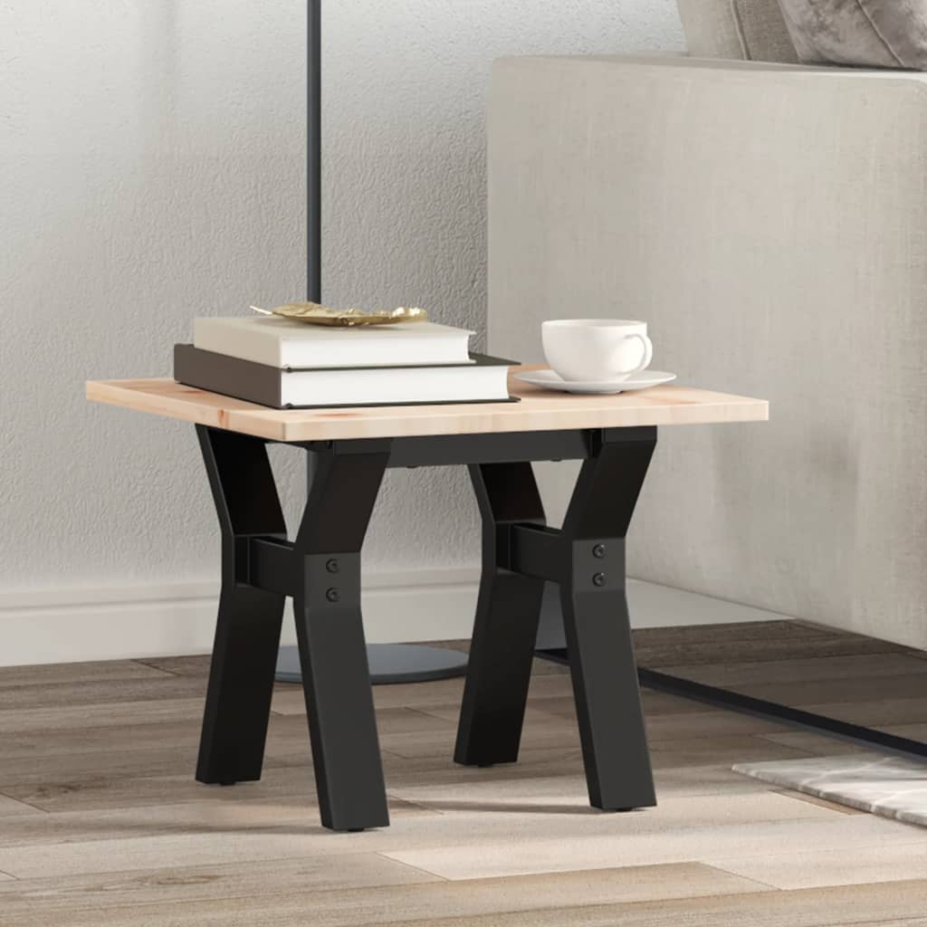 Pieds de table basse cadre en Y 30x30x33 cm acier